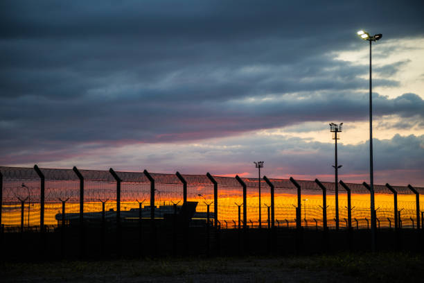 istock Port Fence in Dunkerque 881626208