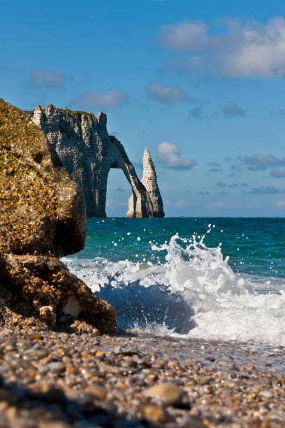 Falaise d'aval and the needle at the Normandy coastline close to Étretat.
