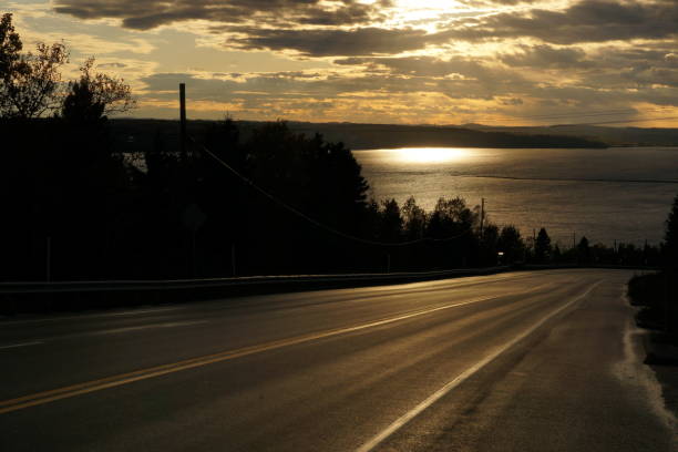 On the road stock photo