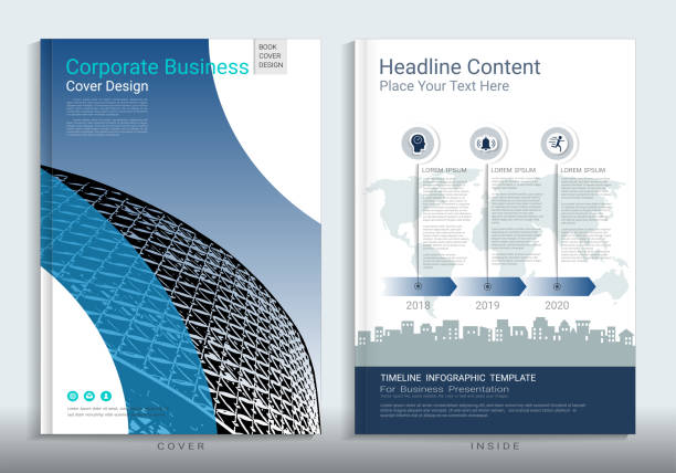 istock Corporate business cover design with space for photo background, Use for annual report, brochure, flyer, leaflet, sale kit, catalog, magazine, booklet, portfolio, poster, Vector template in A4 size. 881680404