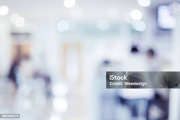 Blur Background Of Patient Waiting For See Doctor At Hospital Abstract Background Stock Photo - Download Image Now