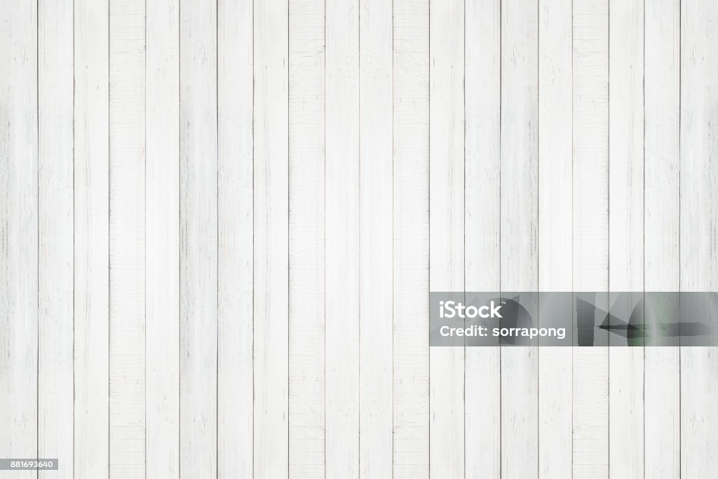 pared madera natural blanca textura y fondo transparente vacío superficie blanca madera de diseño - Foto de stock de Blanco - Color libre de derechos