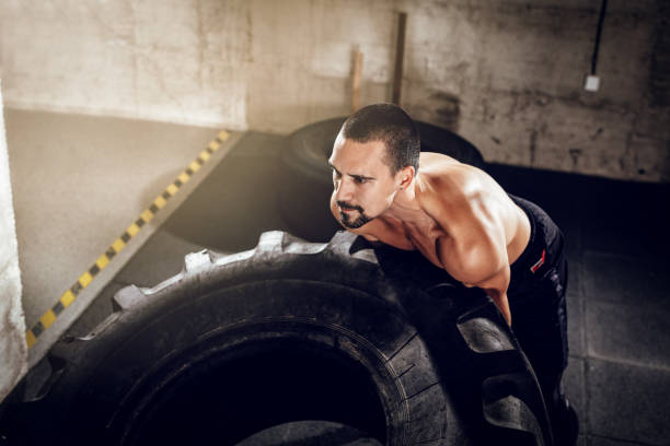 istock Are You Strong Enough For The Tire Flip? 881699684