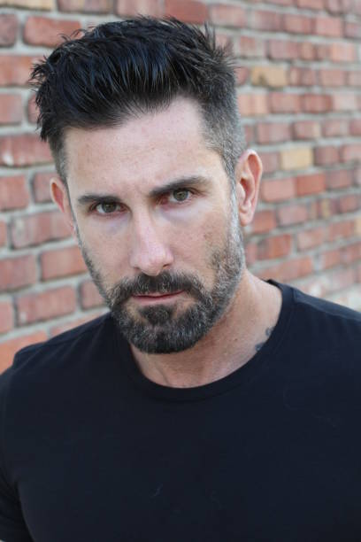 istock Man with a very intense look staring 881702516