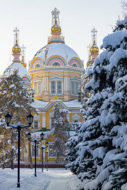 istock Russian Orthodox Cathedral in Almaty, Kazakhstan 881722514