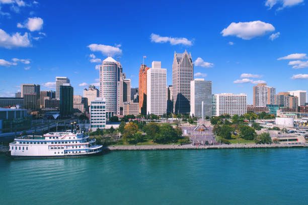 istock Detroit Aerial waterfront 881722608