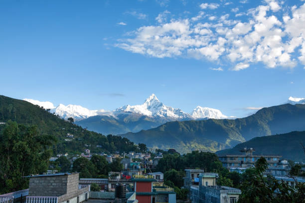 istock Nepal, Himalayas. The view of Mount Fishtail (Machapuchare) 881736864