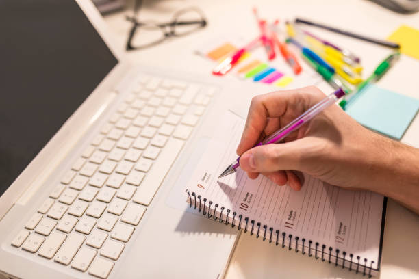 istock business Calender Planner meeting on desk office 881736884