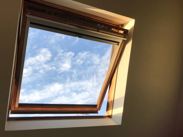 istock Morning sun through domestic skylight 881741396