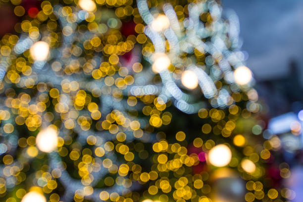 istock abstract christmas background with defocused lights 881753174