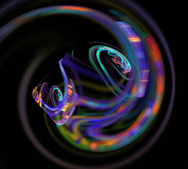 istock image of one Digital Fractal on Black Color 881757752