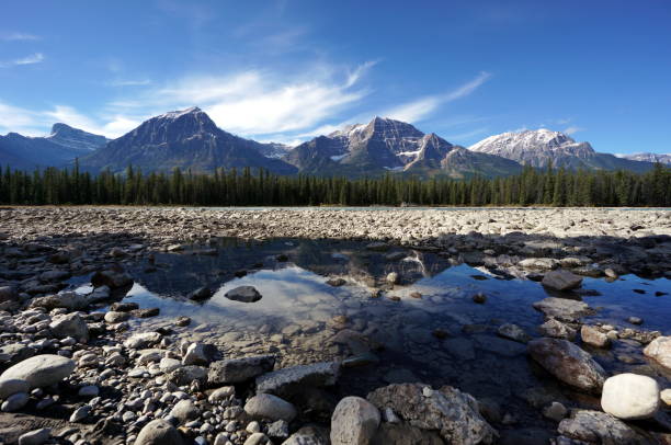 Canadian Rocky Mountain Range stock photo