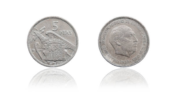 Coin 5 pesetas. Spain. 1957