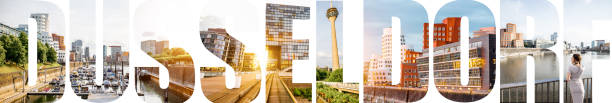 istock DUSSELDORF letters filled with pictures from Dusseldorf city 881787182