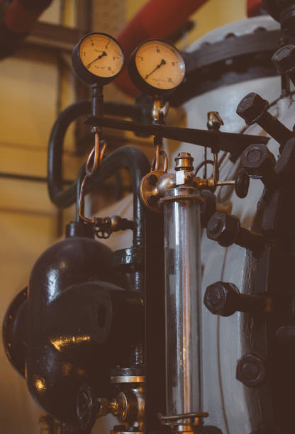 istock View of vintage old manometer gauge. 881788406