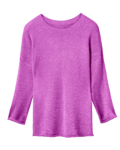 istock Classic pink woman sweater isolated on white 881794662
