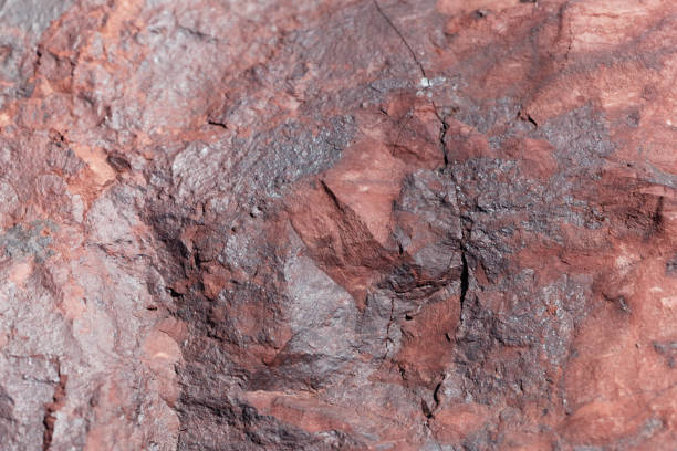 istock Surface of a sandstone covered by iron oxides 881808314