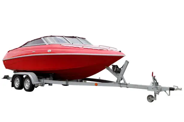 Photo of Red motor boat