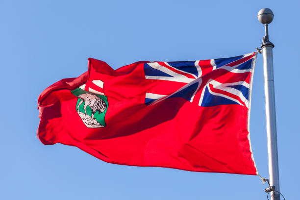 Fluffy Canada flag on soft balloon surface.