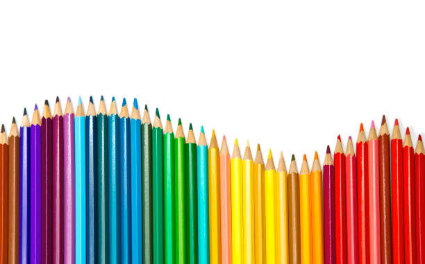 istock Color pencils on white background 881849648