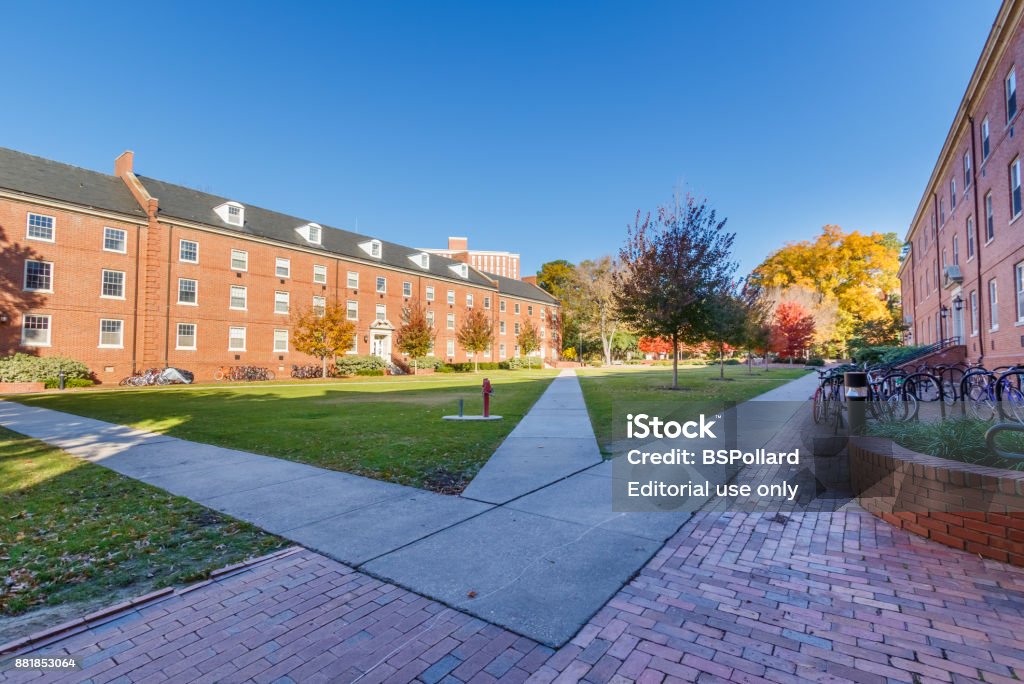 Turlington Hall at NC State University Raleigh, Nc: Turlington Residence Hall on November, 24, 2017 at North Carolina State University in Raleigh, North Carolina. Architecture Stock Photo