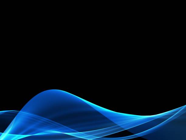 istock Creative Blue Fractal Waves Art Abstract Background 881856984