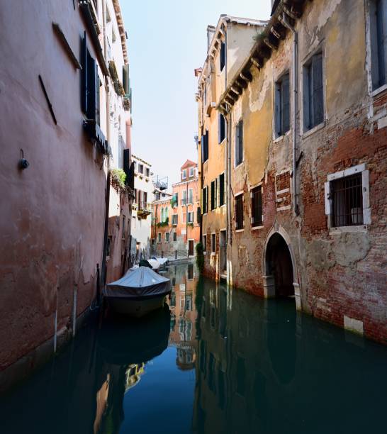 istock Gondolas on the canals of Venice 881864902