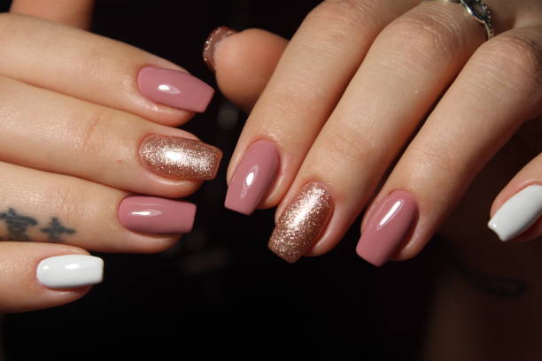 istock Fashion nails design manicure 881865016