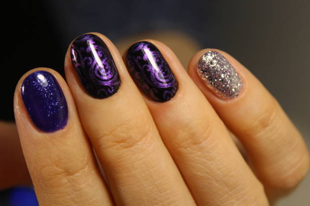 istock Bright, colorful design of manicure 881865196