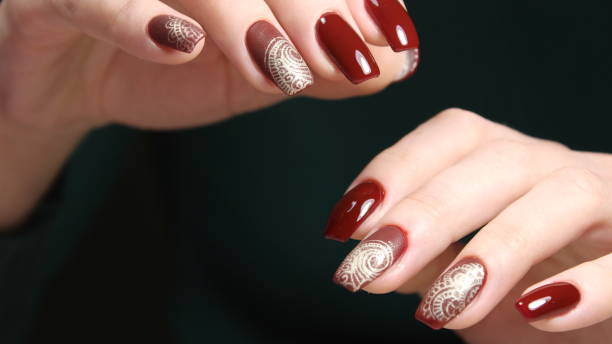 istock stylish design of manicure 881868286