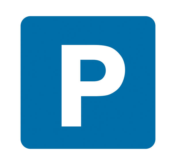 stockillustraties, clipart, cartoons en iconen met park signaal vectorillustratie - parkeren