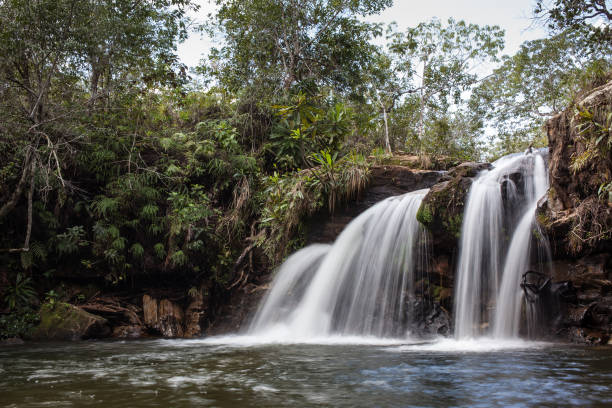 istock Waterfall at Chapada dos Guimaraes - Mato Grosso - Brazil 881874690
