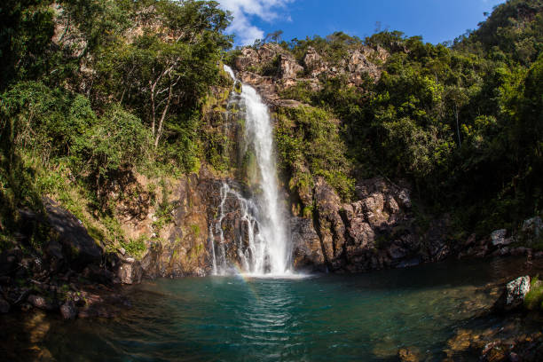 istock Serra Azul Waterfall - Nobres - Mato Grosso - Brazil 881885238