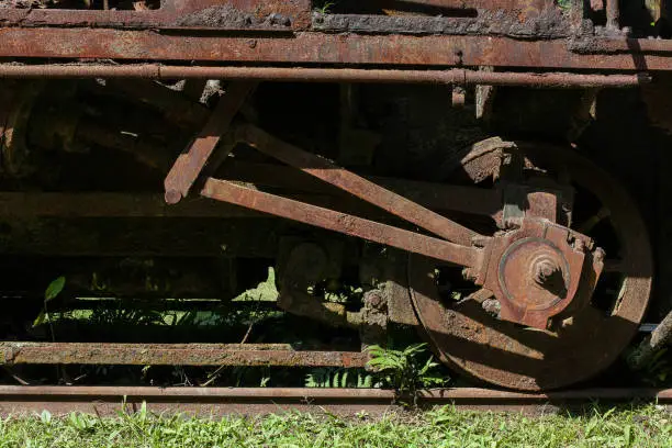 Abandoned train in Paranapiacaba railway station- SP - Brazil