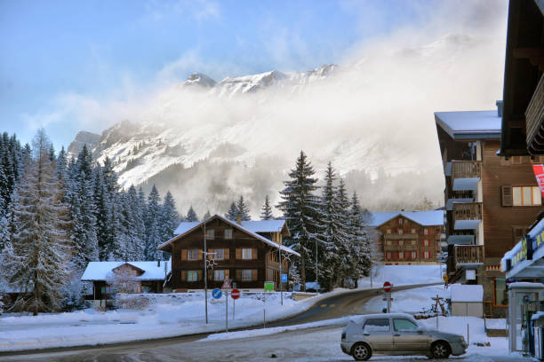 istock Winter Alpine landscape in the countryside 881912062