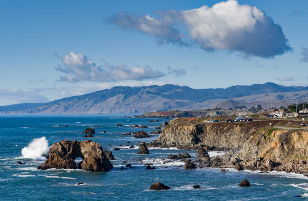 сонома - sonoma county california coastline northern california стоковые фото и изображения