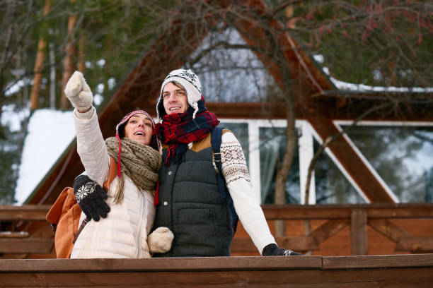 istock Winter holiday resort for two 881939148