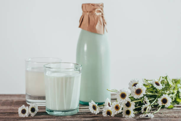 istock bottle and two glasses of fresh milk 881939294