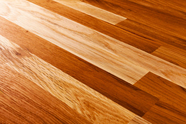 istock oak wood parquet, natural material desk 881946854