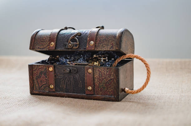 istock Loot box, open treasure chest 881958952