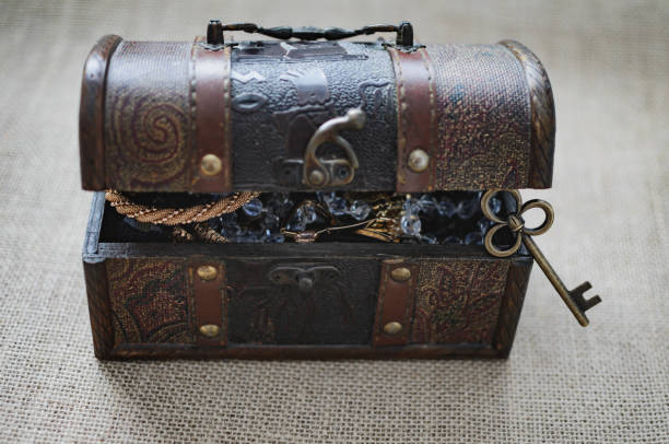 istock Loot box, open treasure chest 881958964