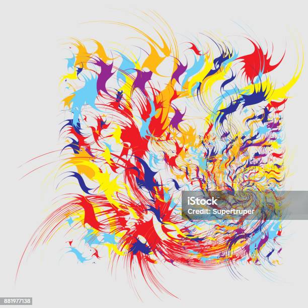 Splashes Abstract Paint Splashes Abstract Background Stock Illustration - Download Image ...