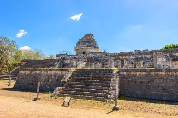 istock Ruin of Observatory at Chichen Itza, Yucatan, Mexico 882002232