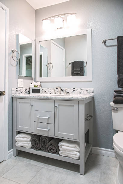 istock Renovated Residential Bathroom 882029522