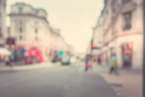 Blur Street background at london, uk