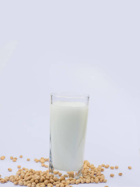 istock Soy milk and soybeans 882051042