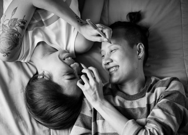 istock LGBT asian lesbian couple 882070760