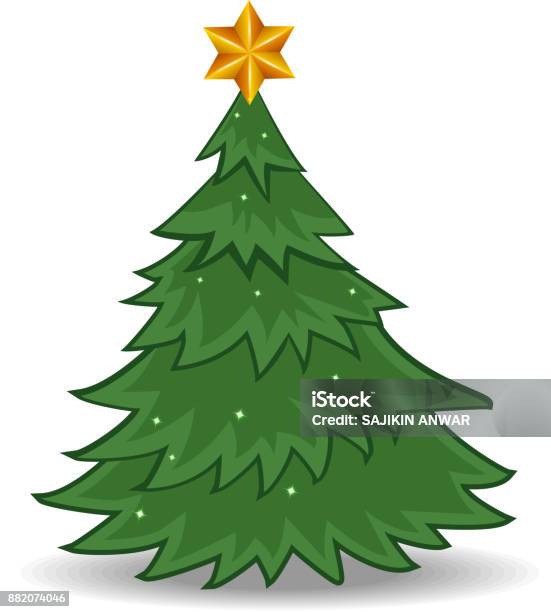 Vetores de Desenho De Árvore De Natal Com Estrela De Ouro e mais imagens de  Bola de Árvore de Natal - Bola de Árvore de Natal, Branco, Cartão de  Felicitação - iStock