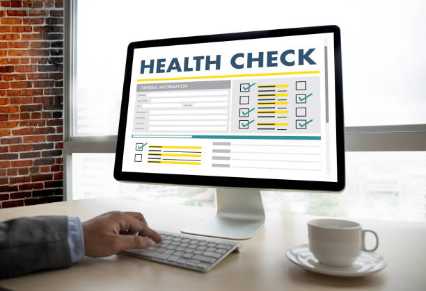 istock Digital HEALTH CHECK Concept working with computer interface as medical Healthcare 882076120