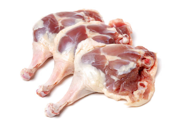 istock Raw duck legs isolated on white background 882085732